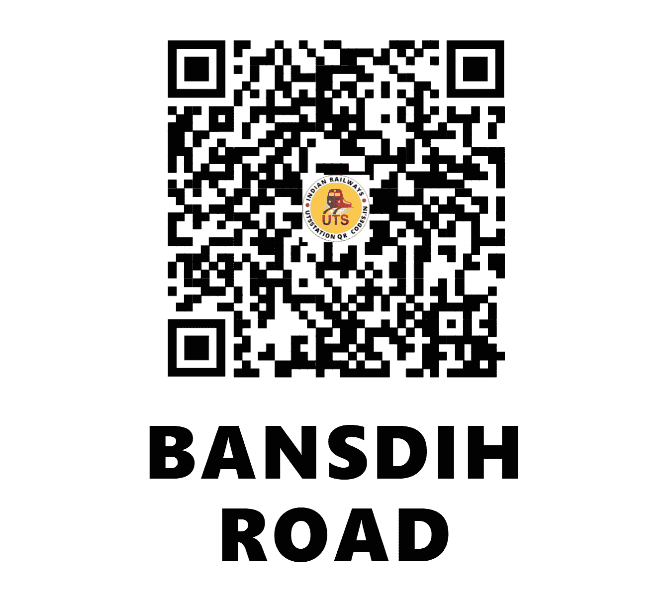 UTS QR Code for BANSDIH ROAD - BCD (NE - UTTAR PRADESH)